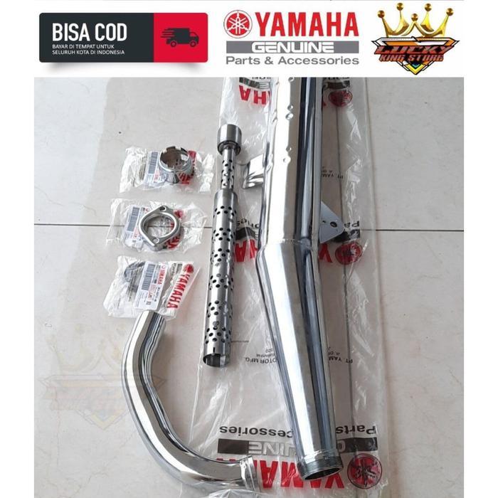 Knalpot Standar Rx King Full Set Original Yamaha Tinggal Pasang Best Quality