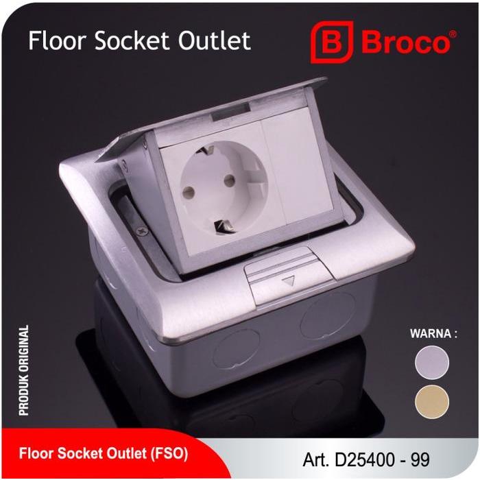 Broco Stop Kontak Lantai (D25400)