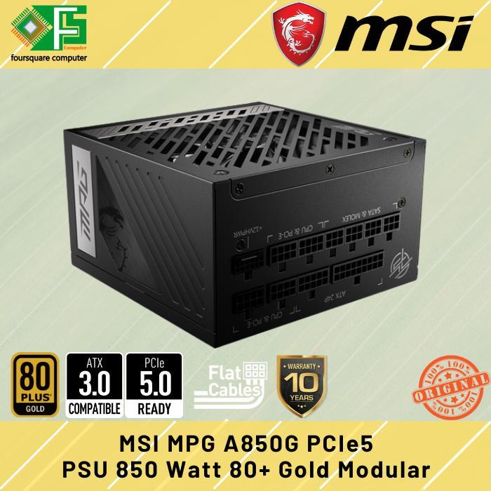 PSU MSI MPG A850G PCIE5 850W 80 PLUS GOLD MODULAR RESMI