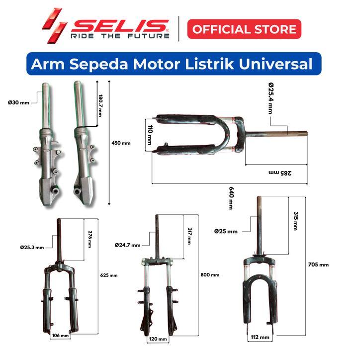 Termurah Selis - Garpu / Shock Depan Sepeda Motor Listrik Universal ( Fork / Front Shock )