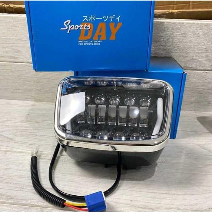 Lampu Daymaker Rx King Lis Croom Daymaker Rx King Full Hitam Set Breket Pangkon Paket Set