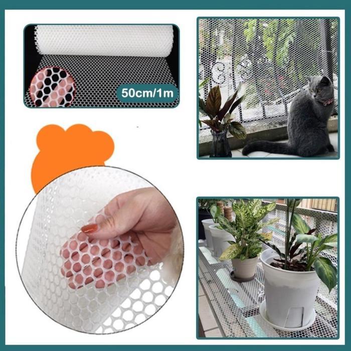Jaring Kawat Plastik Hdpe Safety Pets Net Penangkapan Jatuh Jaring Pagar Rumah Tebal Jaring
