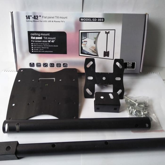 BRACKET TV CEILING / GANTUNG PLAFON (PANJANG TIANG 50CM) HANYA TIANG