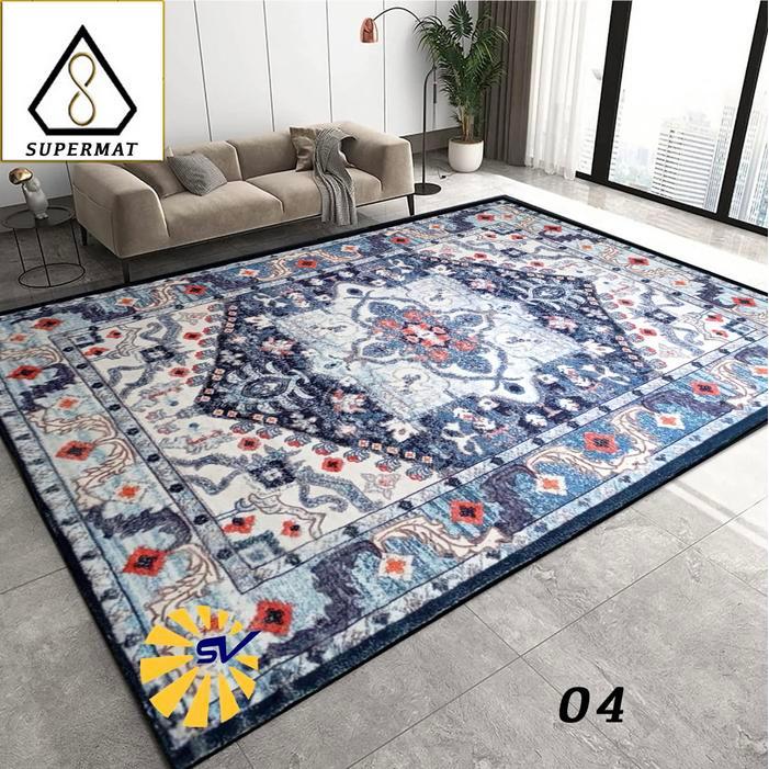 Karpet Permadani Import Supermat Cashmere Sutra Ukuran 160 x 210 Cm - Velvet