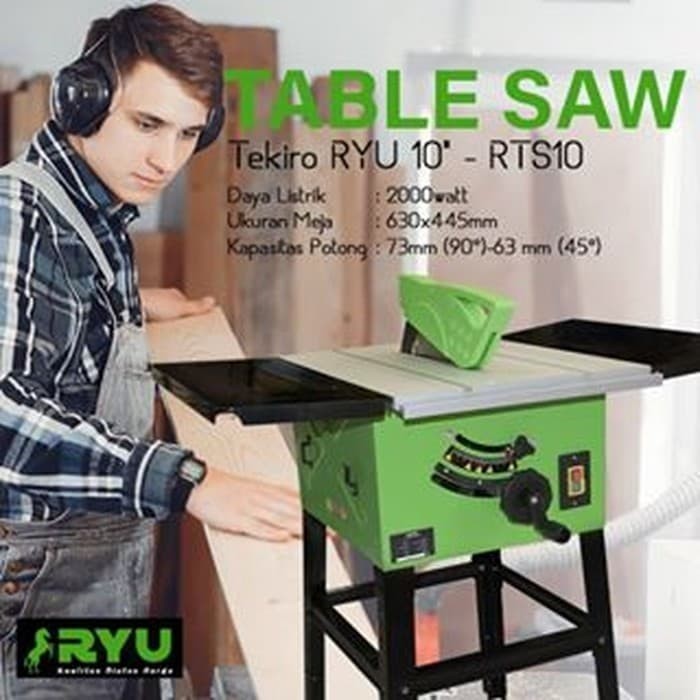 ryu table saw RTS 10" - RTS10 - mesin gergaji kayu meja - table saw . Djm