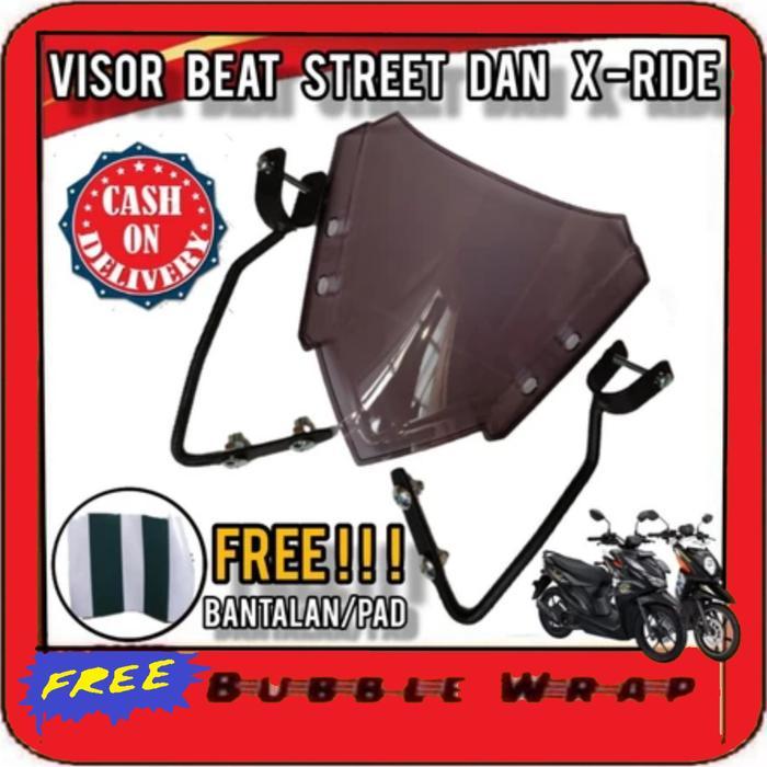 VISOR HONDA BEAT STREET BARU DAN LAMA / VISOR WINSIL YAMAHA X RIDE XRIDE CUSTOM