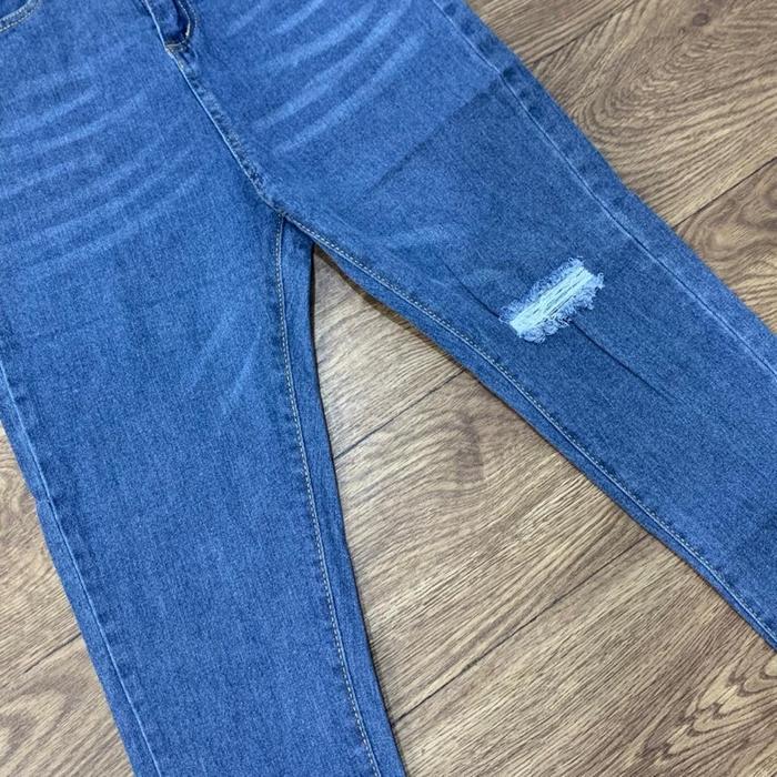 [Luxe.Dlabel] - E17 Jeans Celana Panjang Highwaist Wanita Jeans Wanita Polos Ripped Jeans High Waist