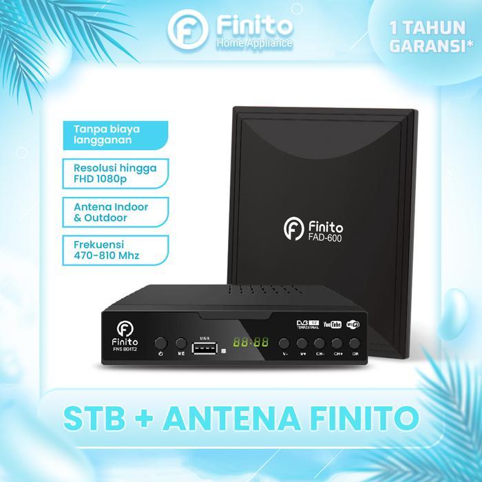 [BUNDLE FINITO] Set Top Box + Antena Digital Finito FAD600 Paket STB Antena Indoor Outdoor Nonton