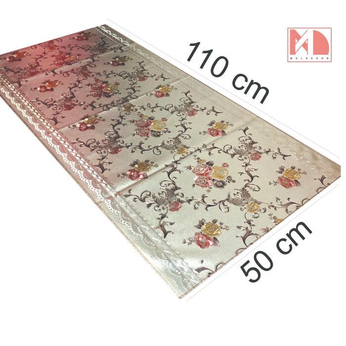 Taplak Meja Ruang Tamu 50x110 cm Sultan Mewah Dekorasi taplak meja