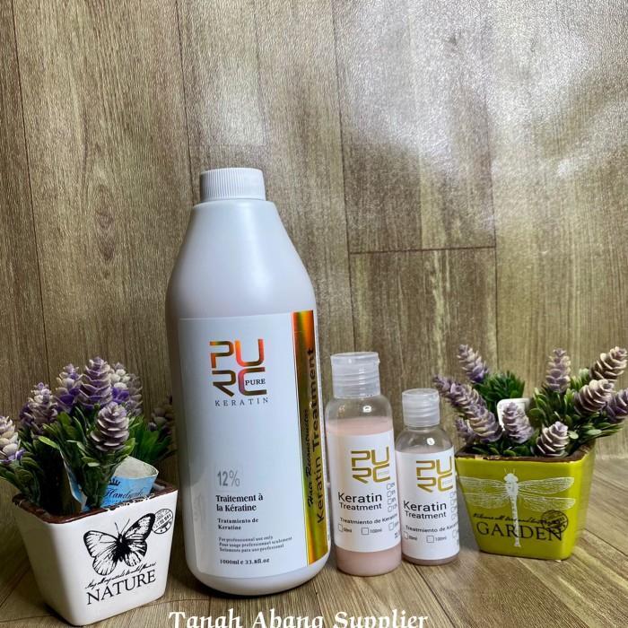 PURE PURC Keratin Treatment 12% untuk Rambut Rusak Parah 100ml Perawatan Haircare Shampoo &