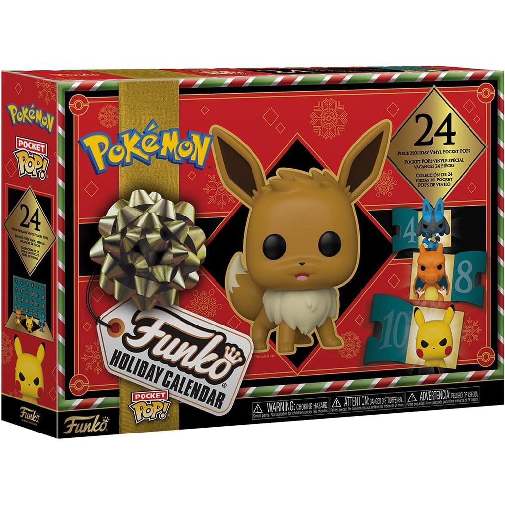 Funko Pop Advent Calendar: Pokemon - 24 Days of Surprises - Collectible Vinyl Mini Figures 