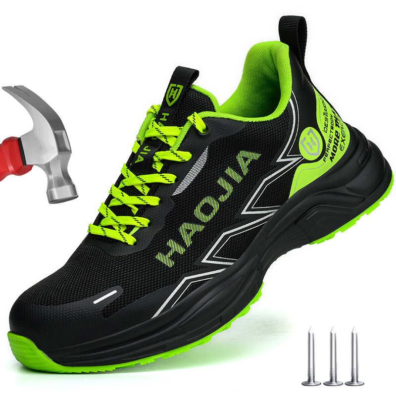 Size 47 Men Safety Shoes Steel Toe Work Shoes Puncture Proof Breathable Safety Boots Man Security