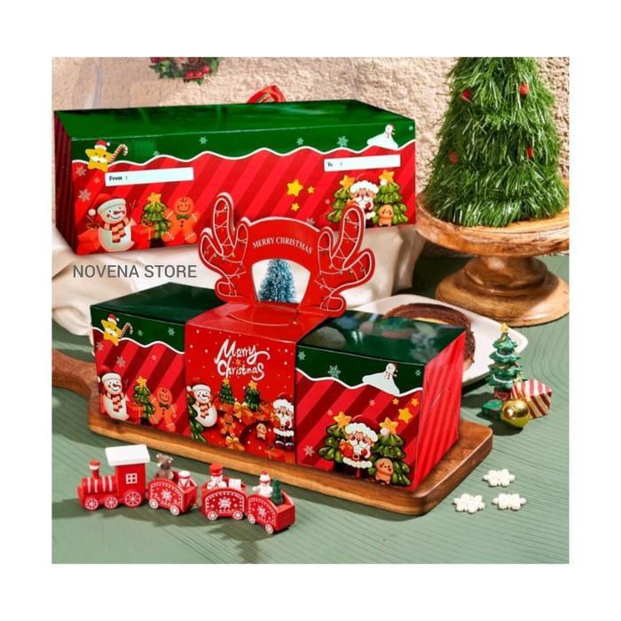 Thebest- BOX NATAL KOTAK DUS NATAL KUE BROWNIES COOKIES HAMPERS NATAL