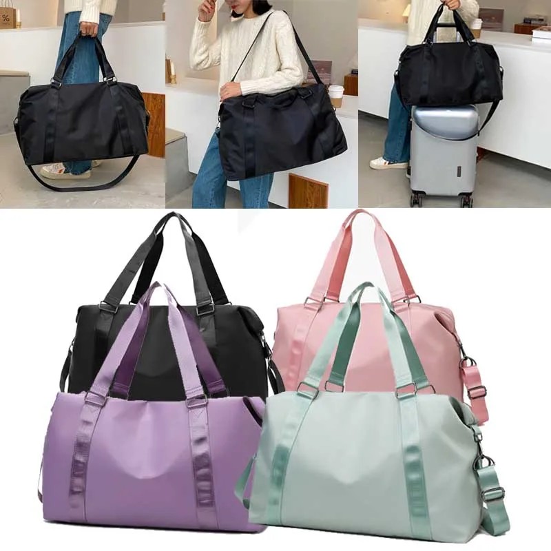 Women's Large Travel Bag Multi-Functional Duffle Tote Bag Handbags Nylon Waterproof Shoulder Bag