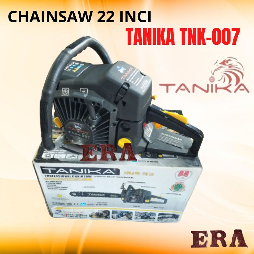 (HARGA PROMO DISKON BESAR) TANIKA - Chainsaw TNK 007 22” Mesin Gergaji Pohon Kayu 22 Inci Alat Poton