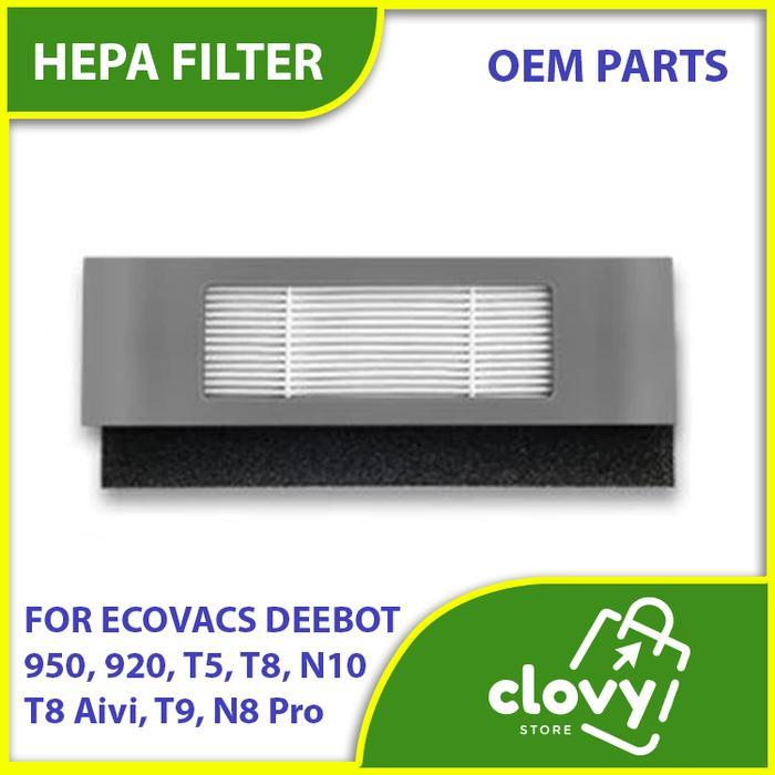 N3W Hepa Filter Ecovacs Deebot T5, T8, T8 Aivi, T9, N8 Pro, N10, 950, 920