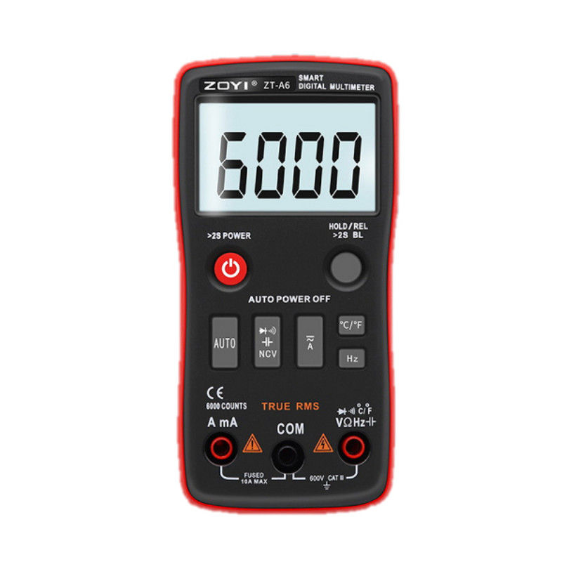 ZOYI Digital Multimeter ZT-A6 Professional Voltmeter AC DC Voltage Current Resistance Tester