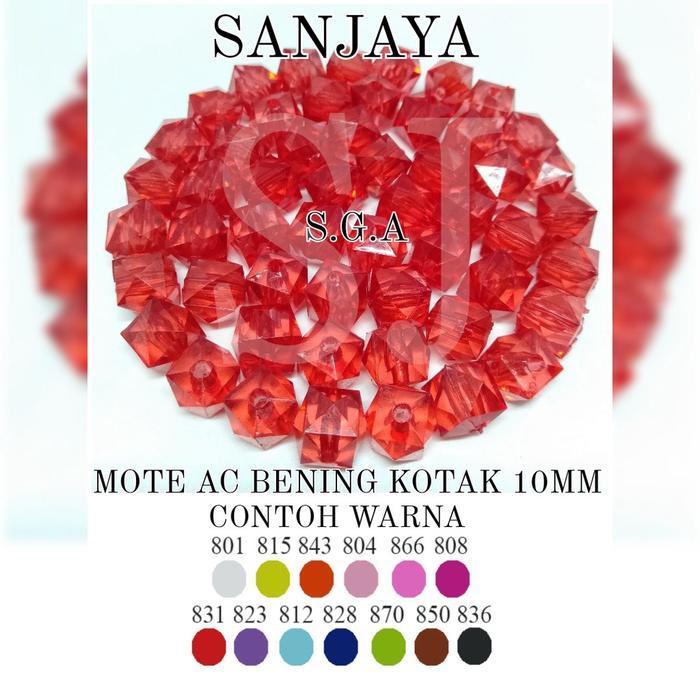 Manik Bening / Mote Bening / Manik Akrilik Kotak / Mote Akrilik Kotak / Manik Bening Kotak / Mote Ac