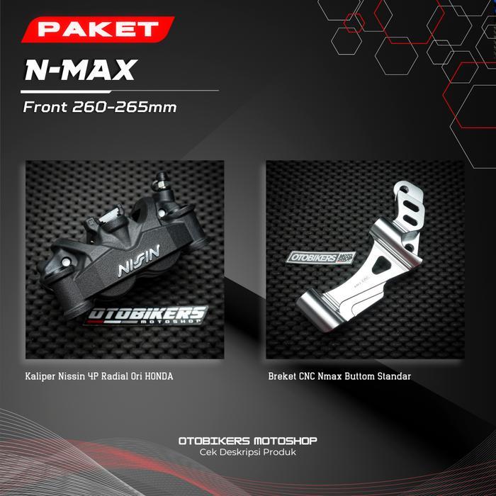 Paket Kaliper Radial 4P Depan Nmax 150 155 New Old Neo Turbo 4 Piston Nissin Cb Exmotion Twin Africa