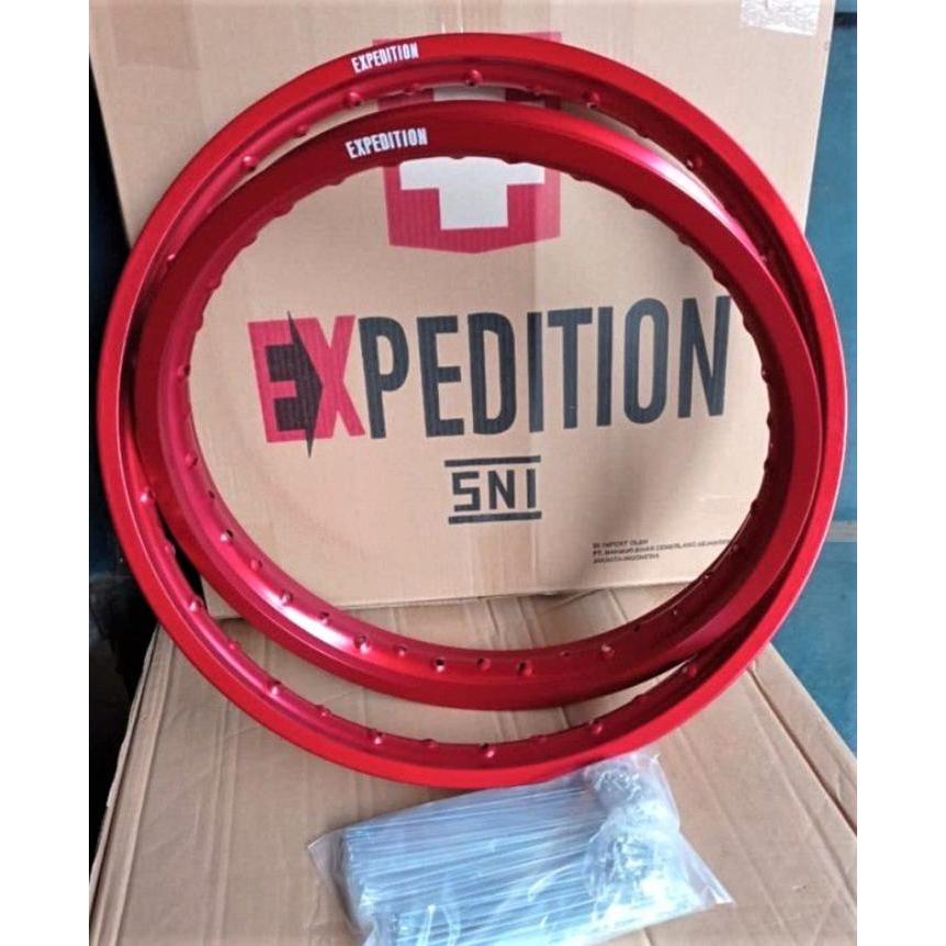 Velg Set Expedition 18 21 Hole Lubang 36 Klx 150 Crf 150 Wr 155