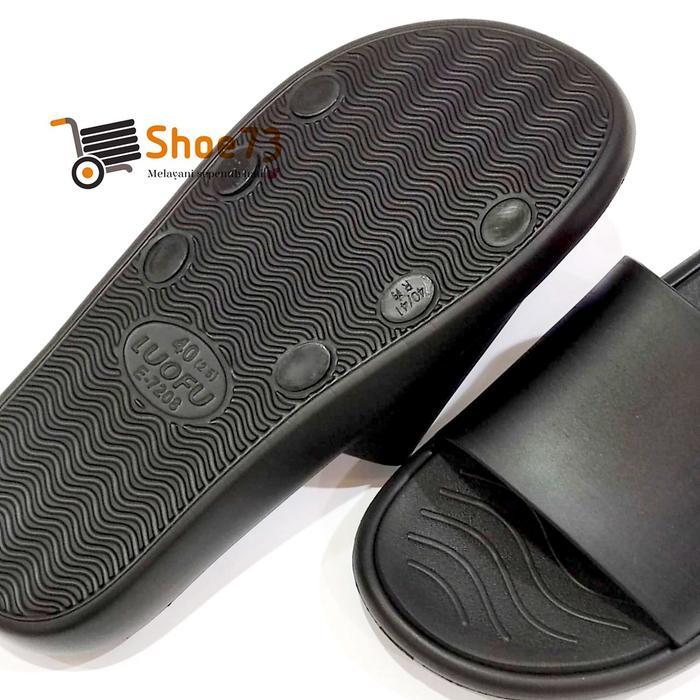 LUOFU E 7208 M - 5WP SIZE 40-44 ORIGINAL SANDA SELOP JELLY PRIA SENDAL KOKOP COWOK IMPOR