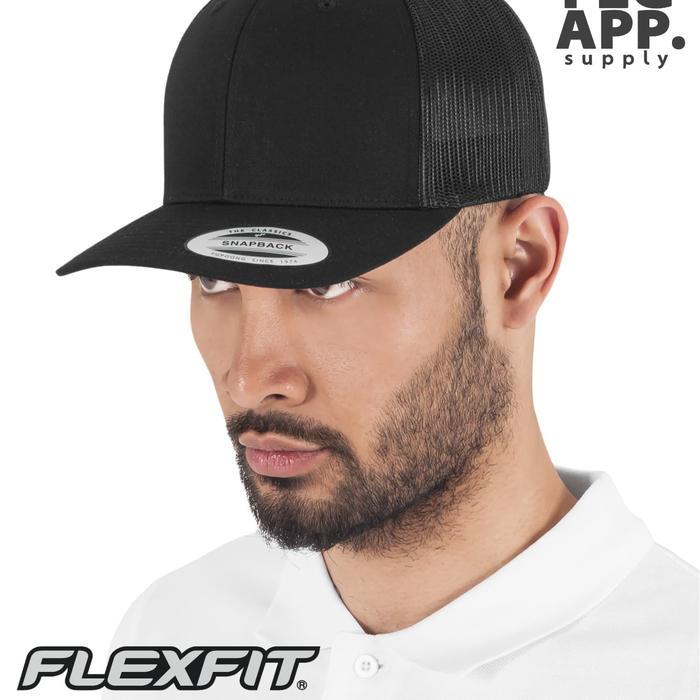 Topi Pria Minimalis Topi Flexfit Yupoong Retro Trucker 6606 Import Original