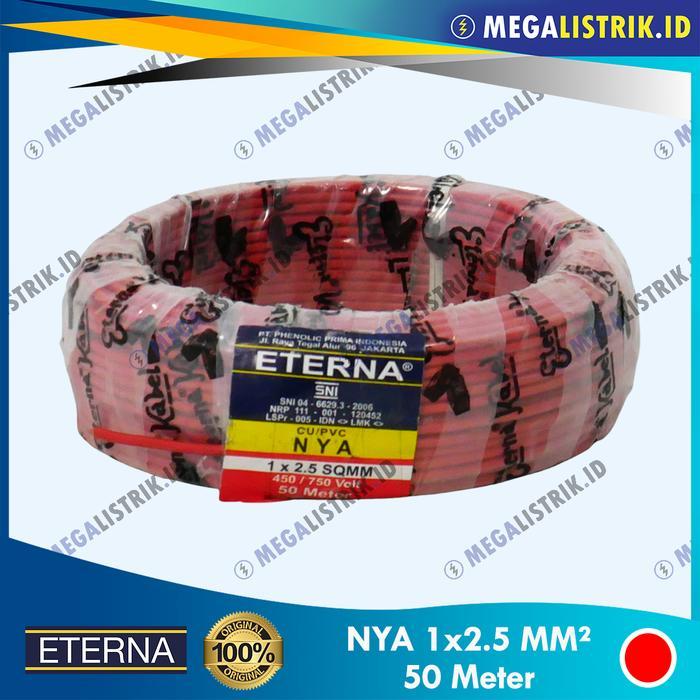 ETERNA NYA 1 X 2.5 MM ( ROL 50M ) / KABEL LISTRIK KAWAT 2.5MM ( 50 METER ) ORIGINAL QUALITY