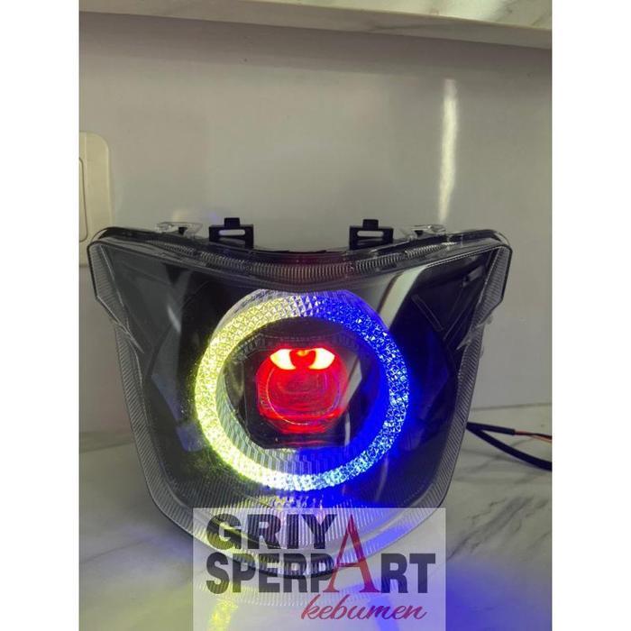 Lampu depan jupiter mx king custome biled billed Matrix Ring bulat