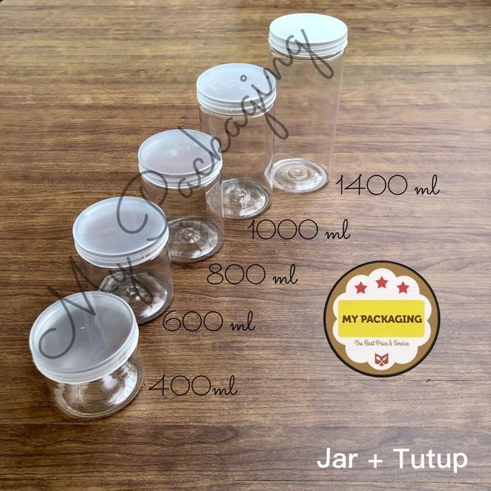 Toples Tabung Silinder 400Ml - Jar Plastik 400 Ml