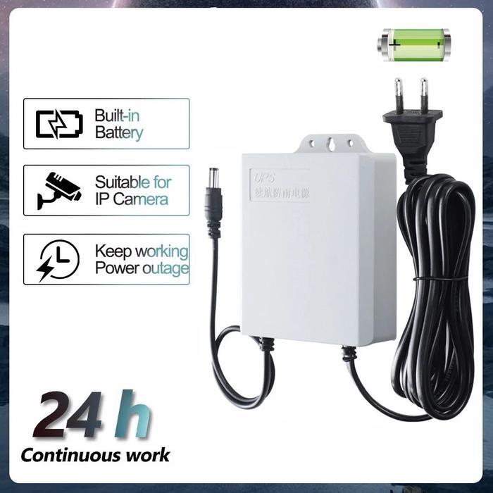 UPS 6000MAH UPS MINI 12V UNTUK WIFI UPS MINI 12 VOLT UPS WIFI UPS CCTV UPS DC MINI UPS 12V2A