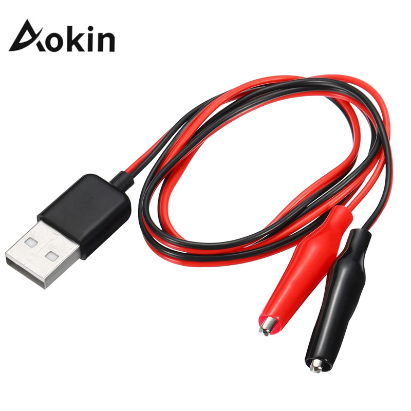 PROMO Aokin Metal Alligator Clip Crocodile Electrical Clamp for Testing Probe Crocodile Test Clip to