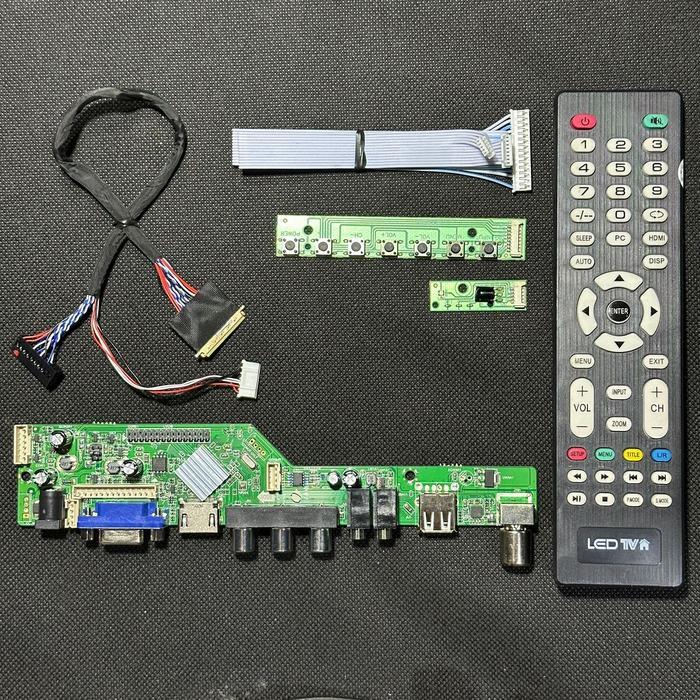 Paket Board ZS63WBKR00 TV LED LCD Digital Monitor Kabel LVDS 20 30 40 Pin Layar Laptop USB