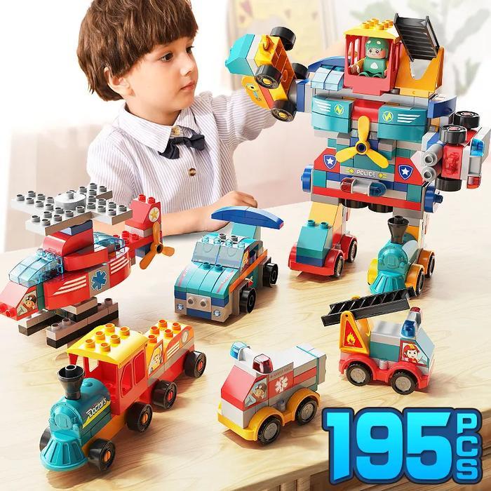 Feelo 172 Pcs Building Blocks Combined Robot - Size