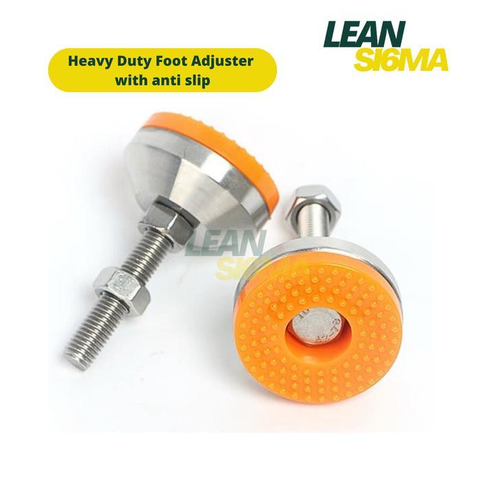 Heavy Duty Adjuster Foot with Anti Slip Kaki Meja Stainless Steel 304