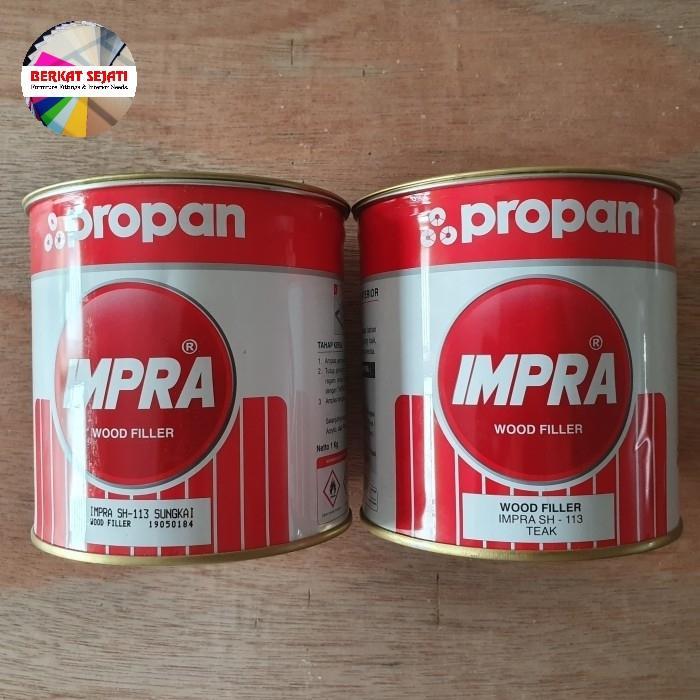 Dempul Kayu Impra Wood Filler Impra SH 113 SUNGKAI atau TEAK (1 KG) .