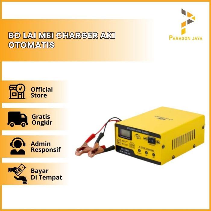 BO Lai Mei Charger Aki Otomatis Mobil Motor Kendaraan 12V/24V 200AH