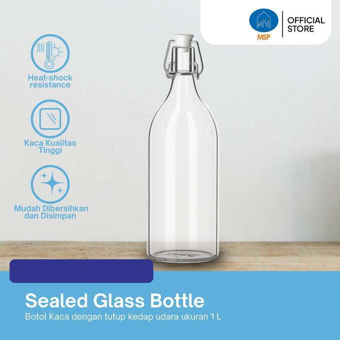 Botol Kaca Kedap Udara Serbaguna Besar (MSP-CMD0189) /1,1 Liter/ 1 Pc