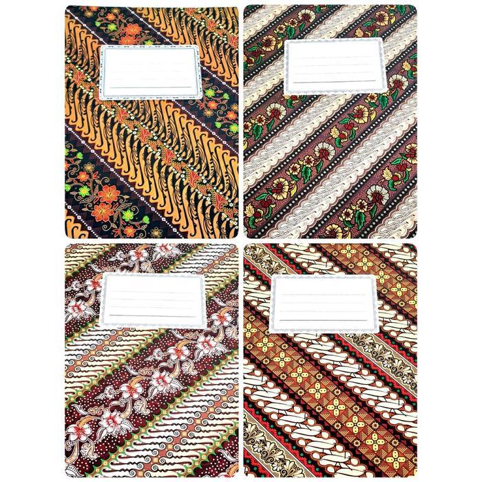 10 Pcs Map Batik Karton Folio Random
