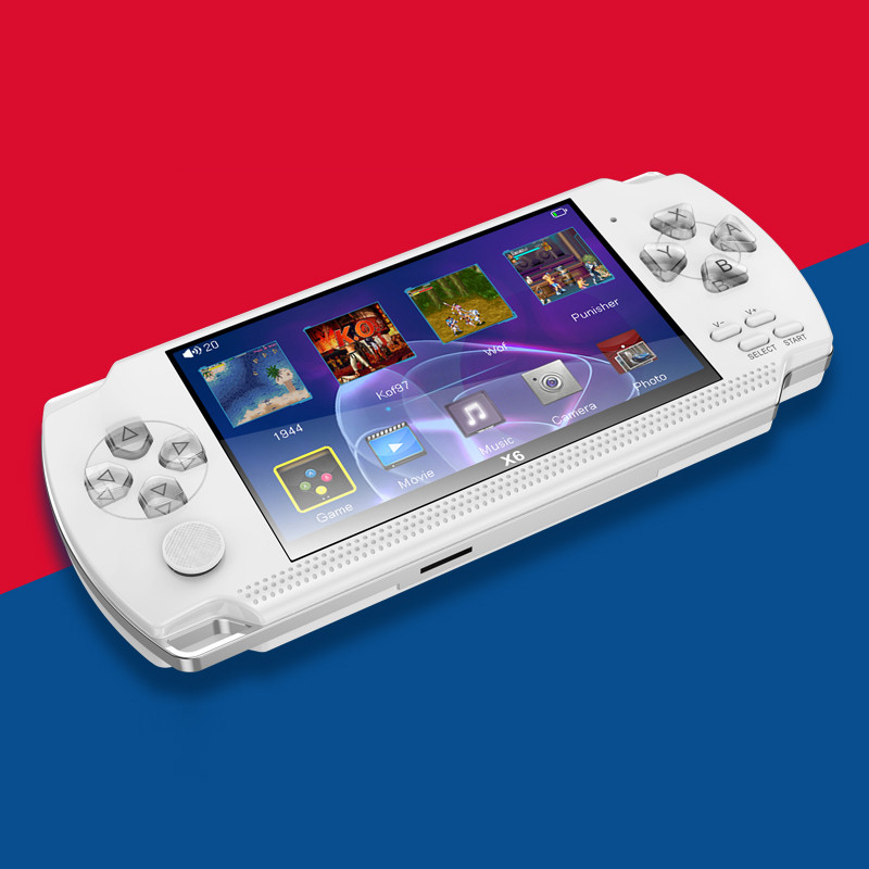 Hot Selling 4.3 inch Retro Gaming X6 Portable Game Console Built-in Game Box Multifunctional
