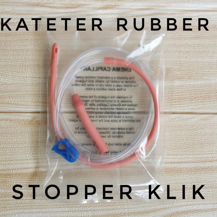 Selang enema, ujung karet, rubber, jug enema, cateter, enema kopi