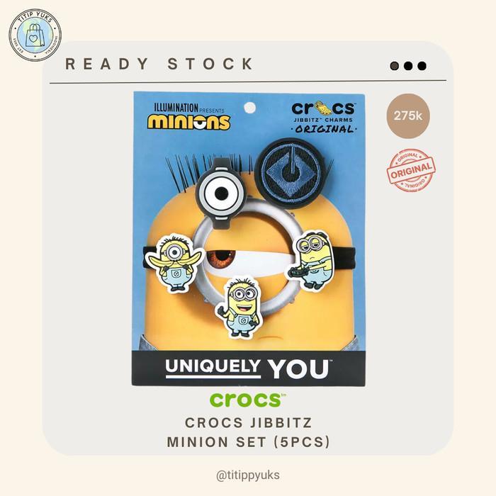 Jibbitz Crocs Original Minion set isi 5pcs LED
