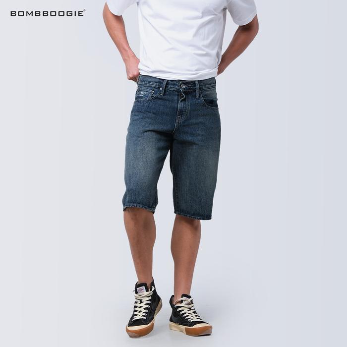ASLI Bombboogie Celana Pendek Jeans Pria Short K02 Series 41K02B3ML READY STOCK
