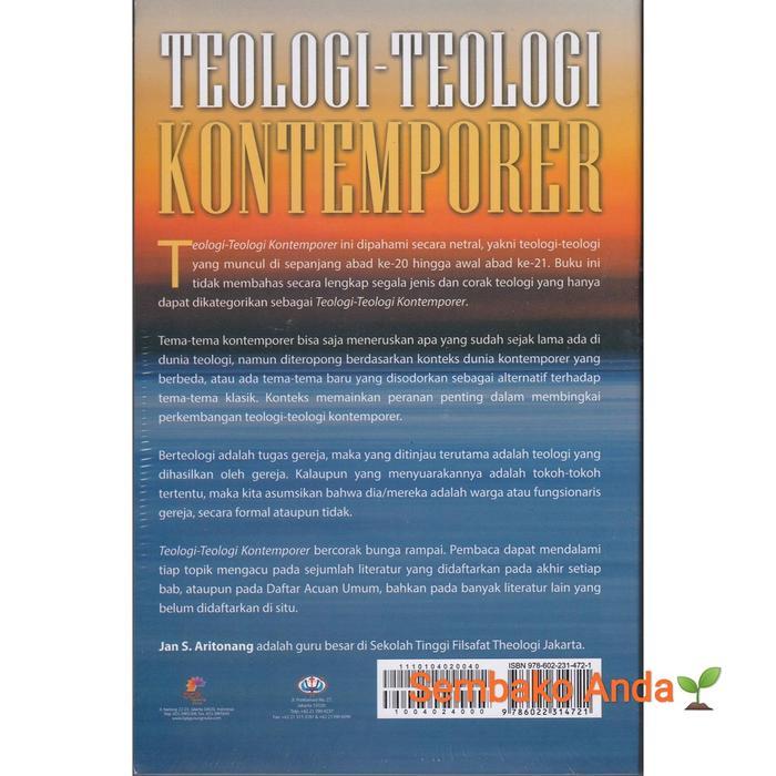 Teologi-Teologi Kontemporer. Jan S Aritonang Terpercaya
