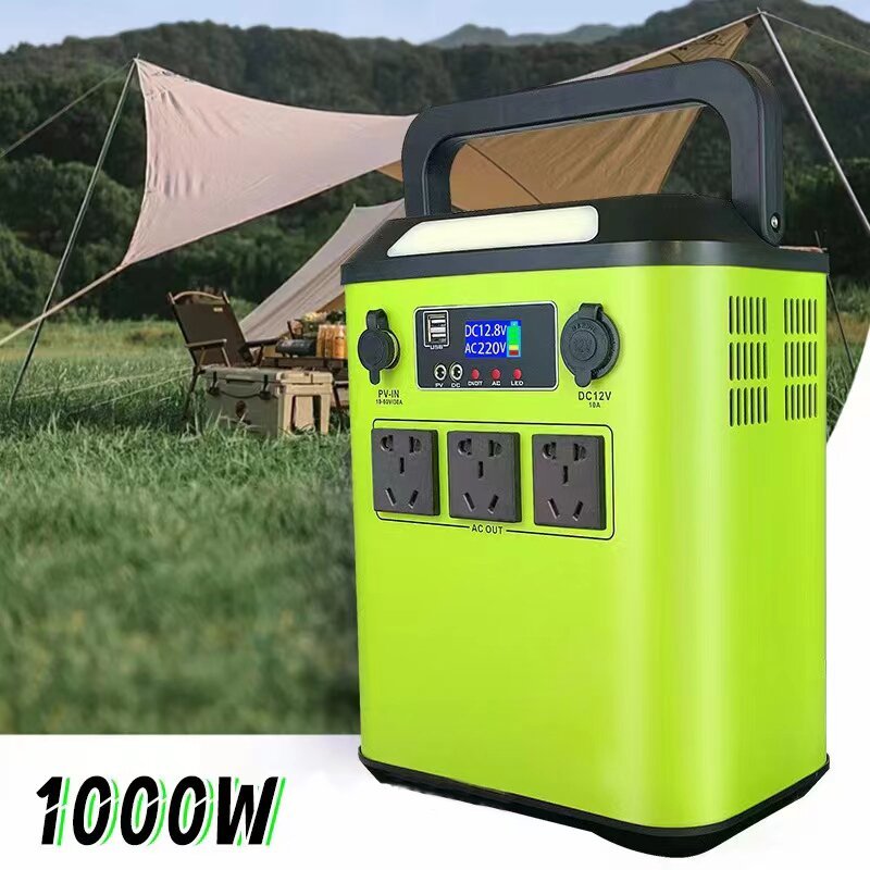 Portable power station 2000W 1500W 1200W 1000W solar power station with panel Lithium Lifepo4 batter