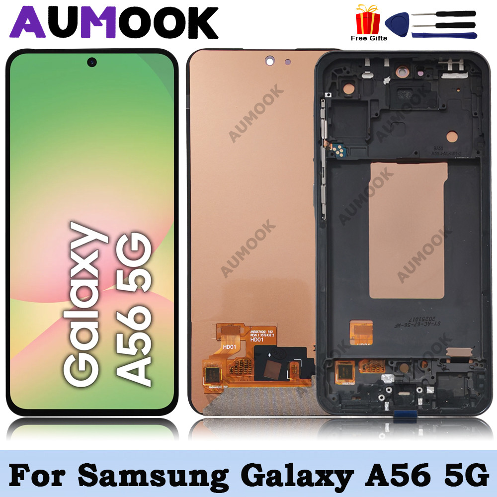 A56 5G AMOLED LCD For Samsung Galaxy A56 A566V A566B A566E Touch Screen for Samsung A56 5G LCD