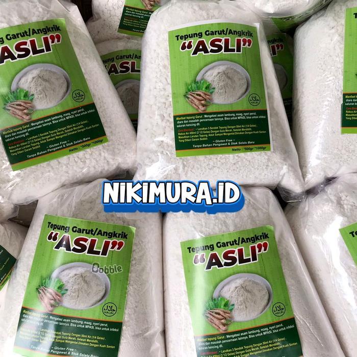 Tepung Pati Garut Asli / Tepung Garut / Angkrik / Awroroot 1KG