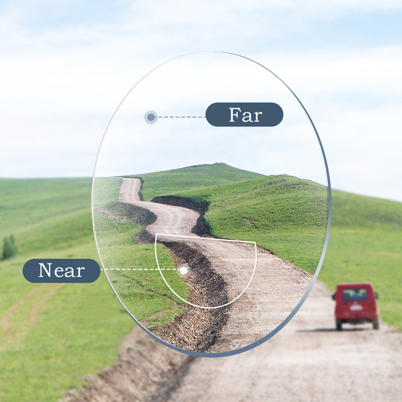 1.56 Bifocal Lenses Look Far and Near No Blind Zone Bifocal Anti Blue Light Optical Prescription