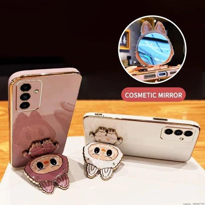 Lyra_Onlineshop25 Soft Case For Realme C75 C75X Casing Luxury Elektro Plating Labubu Kaca Miror Free