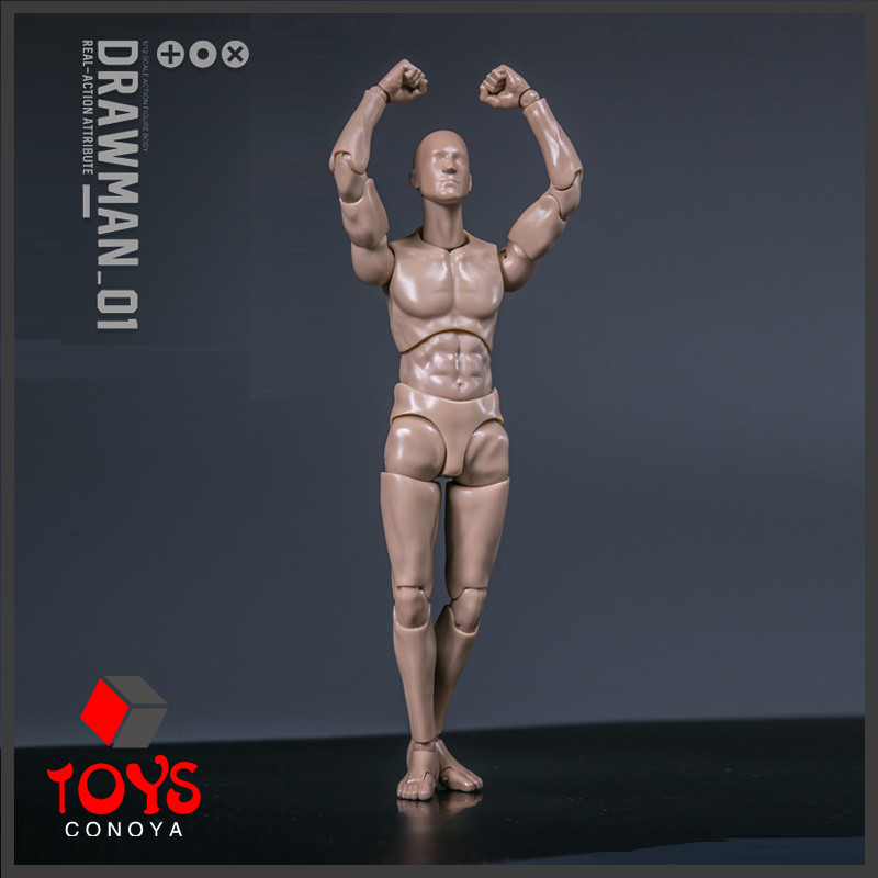 DAMTOYS DPS01 1/12 Scale Drawman Action Figure Model 14.5cm Male Flexible Joint Body for Hobby