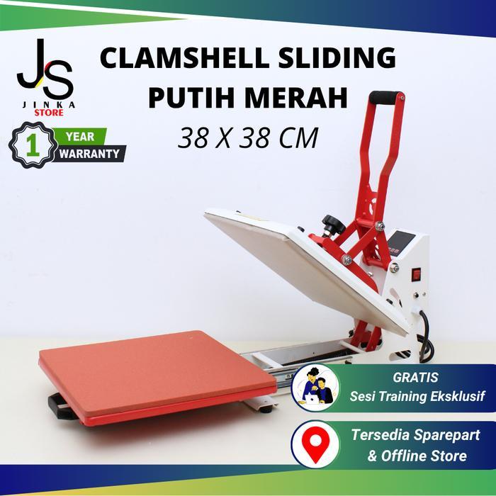 MESIN PRESS KAOS SLIDING 38X38 CM / MESIN PRESS DTF / MESIN PRESS POLYFLEX, DTF,DTG, TRANSFER PAPER